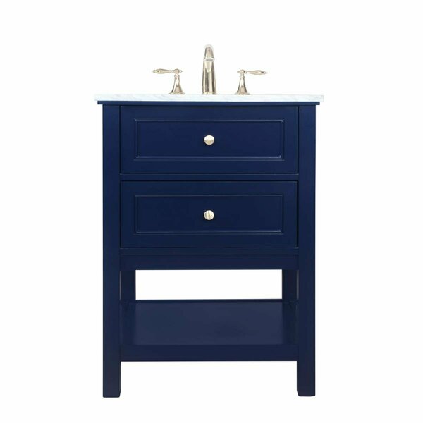 Elegant Decor 24 in. Single Bathroom Vanity, Blue VF27024BL